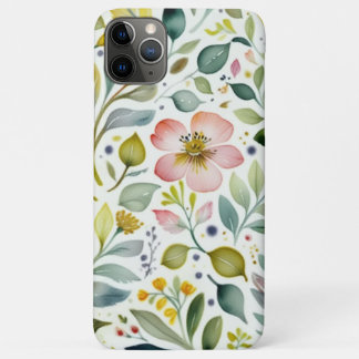 Waterverf Floral Botanische iPhone 11 pro max Hoes