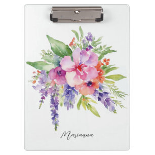 Waterverf Floral Bouquet Klembord