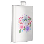  Waterverf Floral Bouquet Monogram Flacon (Rechts)