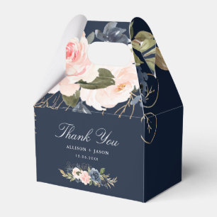 waterverf floral bruiloft voordracht voor marinesl bedankdoosjes