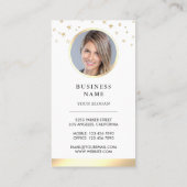 Waterverf "Floral Cake Pastry Chef Bakery" Visitekaartje (Achterkant)