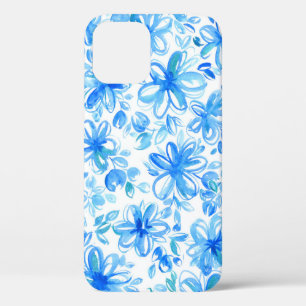 Waterverf Floral Chintz Schattige Pattern iPhone 12 Hoesje