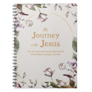 Waterverf floral Christelijk gebed journal Notitieboek