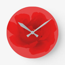 Waterverf Floral Crimson Red Peony