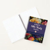Waterverf Floral Custom Bible Study Journal Notitieboek (Binnen)