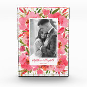 Waterverf Floral Custom Wedding Fotoblokken (Voorkant)