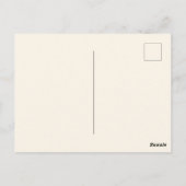 Waterverf Floral design Briefkaart (Achterkant)