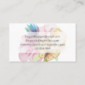 Waterverf Floral design Visitekaartje (Achterkant)