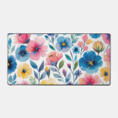 Waterverf Floral Desk Mat (Voorkant)