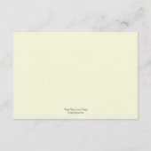 Waterverf Floral Directions Card Informatiekaartje (Achterkant)