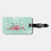Waterverf Floral Dreams Bagagelabel (Achterkant horizontaal)