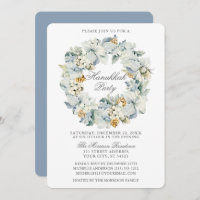 Waterverf Floral Dusty Blue Hanukkah