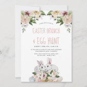 Waterverf Floral Easter Brunch en Egg Hunt Kaart (Voorkant)