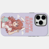 Waterverf Floral Easter Bunny Case-Mate iPhone Case (Achterkant (horizontaal))
