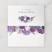 Waterverf Floral Elegant Wedding (Buitenkant ongevouwen)