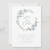 Waterverf Floral Elegant Wedding Save The Date (Voorkant)