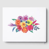 Waterverf Floral Fiesta Quinceañera Gastenboek (Achterkant)