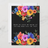 Waterverf Floral Fiesta Wedding Kaart (Achterkant)