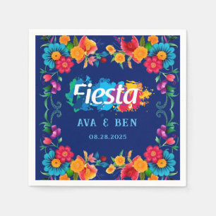 Waterverf Floral Fiesta Wedding Servet