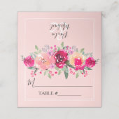 Waterverf Floral Folded Wedding Table (Buitenkant ongevouwen)