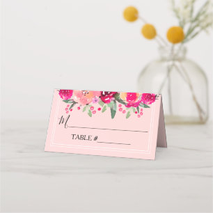 Waterverf Floral Folded Wedding Table