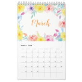 Waterverf Floral Gardens Agenda 2018 Kalender (Mar 2026)