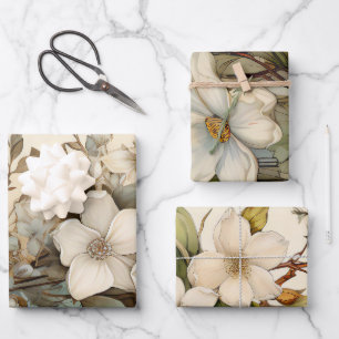 Waterverf Floral  geïnspireerde wikkellakens Inpakpapier Vel