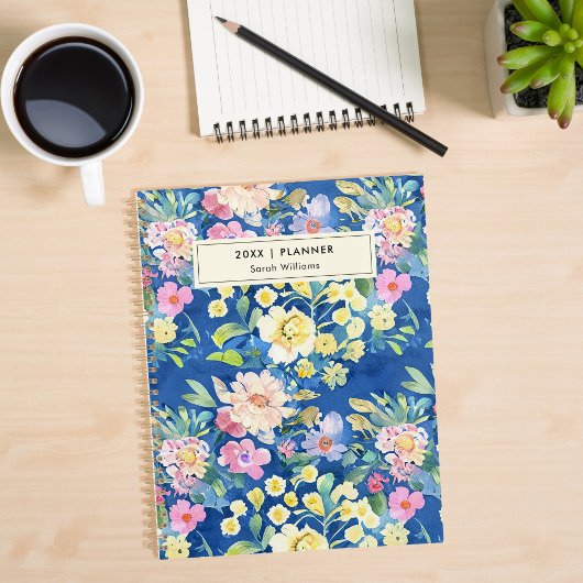 Waterverf Floral - Gepersonaliseerd Planner