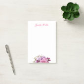 Waterverf Floral gepersonaliseerde Sjabloon Script Post-it® Notes (Kantoor)