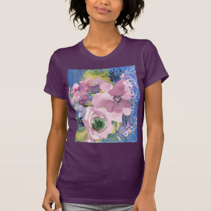 Waterverf Floral Glitter T-shirt