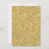 Waterverf Floral Gold Glitter Kaart (Achterkant)