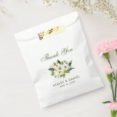 Waterverf Floral Green White Weddenschap Hartelijk Bedankzakje (Gezegeld)