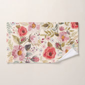 Waterverf Floral Greenery Pattern Bad Handdoek (Handdoek)