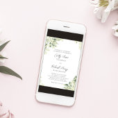 Waterverf Floral Greenery Wedding Kaart