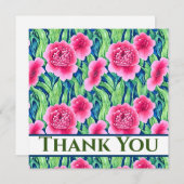 Waterverf Floral Hartelijk dank (Voorkant / Achterkant)