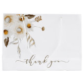 Waterverf Floral Hartelijk dank Groot Cadeauzakje (Achterkant)