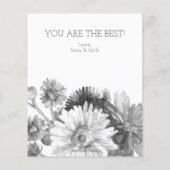 Waterverf Floral Jar Moederdag Kaart (Achterkant)