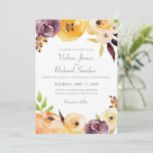 Waterverf Floral Kaart (Staand voorkant)