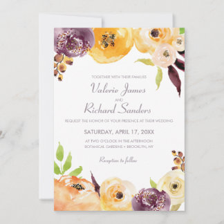 Waterverf Floral Kaart