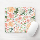 Waterverf Floral Kantoor Muismat (Met muis)