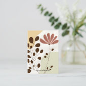 Waterverf Floral Kraft Oorbel Display Logo Visitekaartje (Staand voorkant)