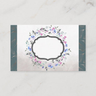 Waterverf Floral Leaf Desiger Visitekaartje
