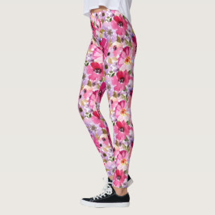 Waterverf Floral Leggings