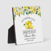 Waterverf Floral Lemons Limoncello Wedding Fotoplaat (Voorkant)