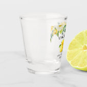 Waterverf Floral Lemons Wedding Limoncello Shot Glas (Links)