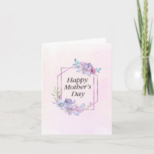 Waterverf Floral Lijst Moederdag