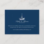 Waterverf Floral marinevrouw Eiffel Informatiekaartje