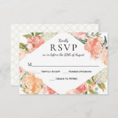 Waterverf Floral Medley RSVP (Voorkant / Achterkant)