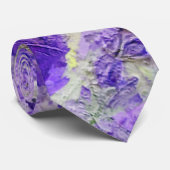 Waterverf Floral met gele painterly Stropdas (Opgerold)