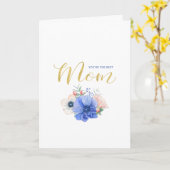 Waterverf Floral-Moederdag Kaart (Gele Bloem)